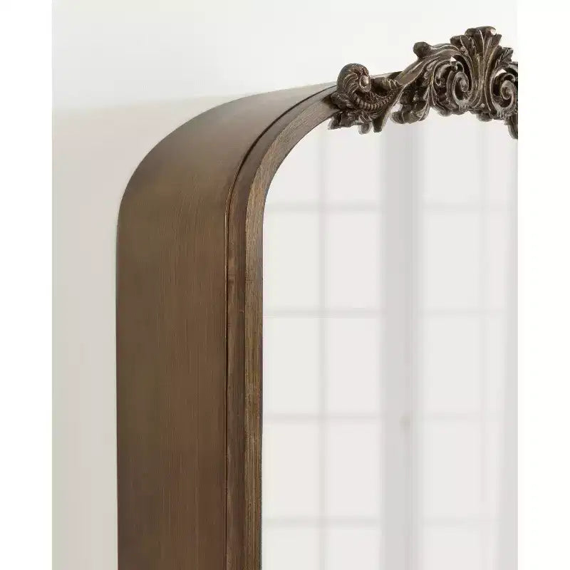 Portagioie da Parete a Specchio Dorato ad Arco, Anta Singola, 1 Persona
