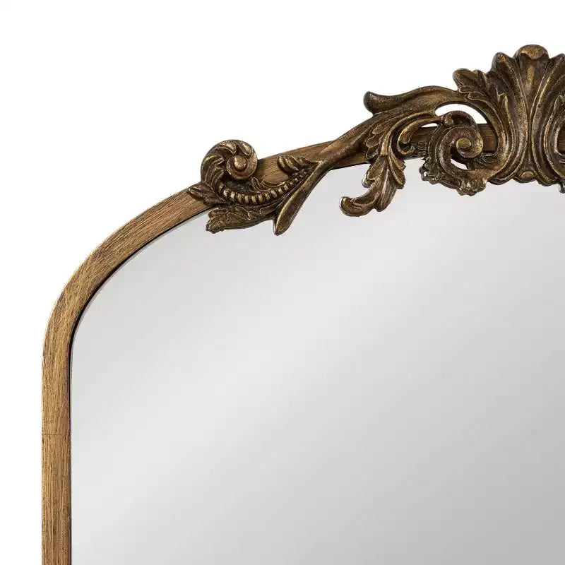 Portagioie da Parete a Specchio Dorato ad Arco, Anta Singola, 1 Persona