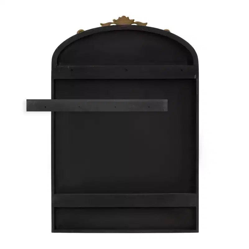 Portagioie da Parete a Specchio Dorato ad Arco, Anta Singola, 1 Persona