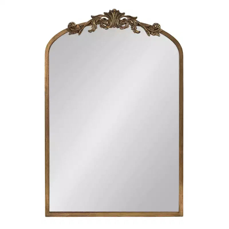 Portagioie da Parete a Specchio Dorato ad Arco, Anta Singola, 1 Persona