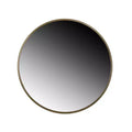 Adelina Gold Circular Wall Mirror - Brewster: Sleek 30-inch Metallic Accent, No Assembly Required
