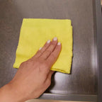 Organizzatore portaoggetti verticale a doppia faccia con 4 cubi, finitura effetto legno grigio / naturale / effetto legno bianco, per 1 utente