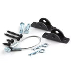 Organizzatore portaoggetti verticale a doppia faccia con 4 cubi, finitura effetto legno grigio / naturale / effetto legno bianco, per 1 utente