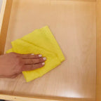 Organizzatore portaoggetti verticale a doppia faccia con 4 cubi, finitura effetto legno grigio / naturale / effetto legno bianco, per 1 utente
