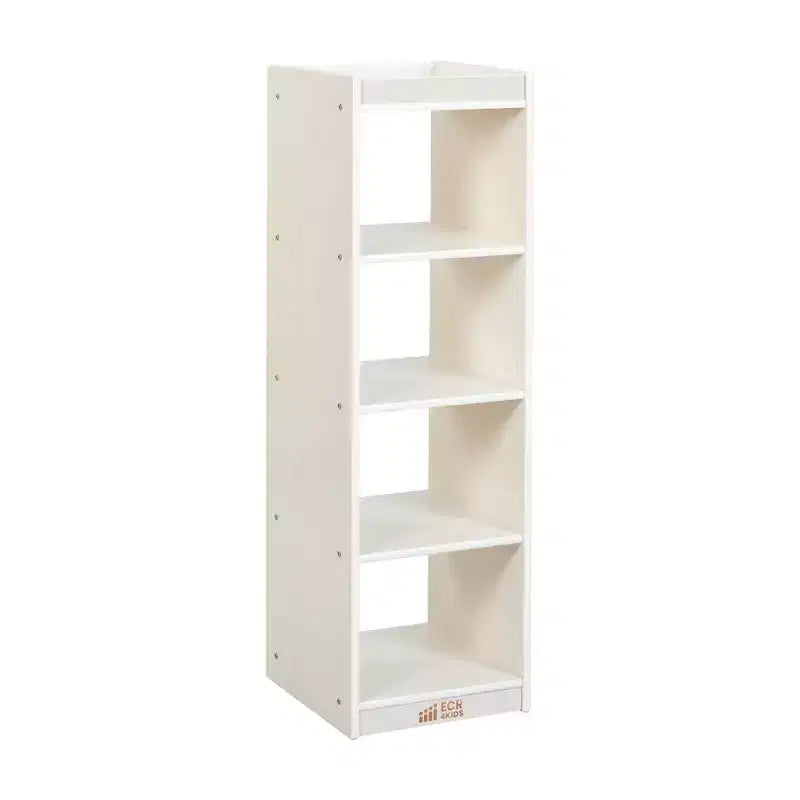 Organizzatore portaoggetti verticale a doppia faccia con 4 cubi, finitura effetto legno grigio / naturale / effetto legno bianco, per 1 utente