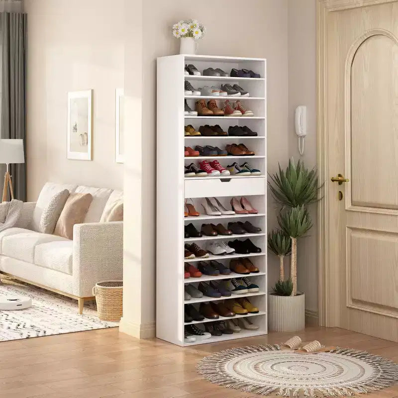 Famapy White Shoe Rack Multi Layer Shelf Entrance Storage Shoe Cabinet Organizer