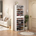 Famapy White Shoe Rack Multi Layer Shelf Entrance Storage Shoe Cabinet Organizer