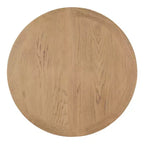 Tavolo rotondo allungabile con prolunga da 30 cm, 6 posti - Espresso / Legno Naturale Lavato / Rovere Legno Naturale Bianco Sporco