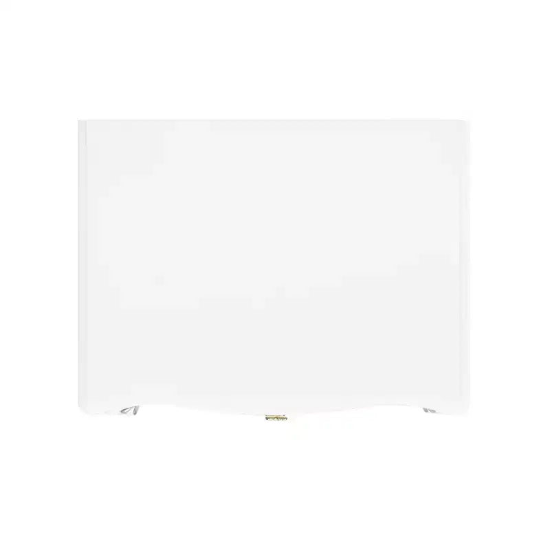 Tavolino Contenitore Bianco in Stile Edoardiano con 2 Cassetti, 1 Pezzo