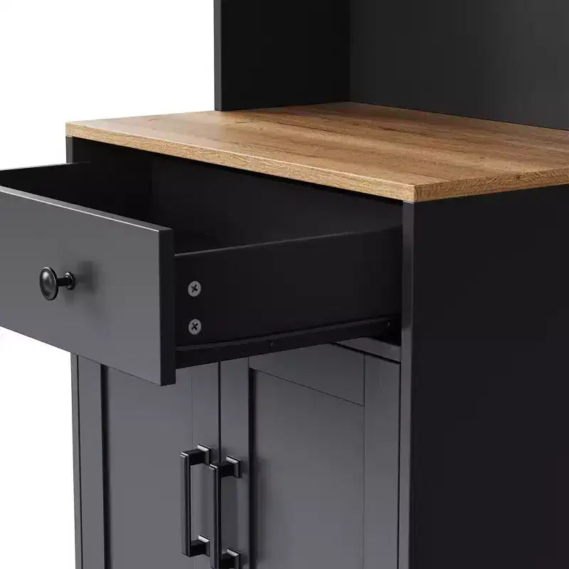 Set da parete da intrattenimento nero/noce e bianco/noce — Adatto a TV fino a 79", 3 pezzi