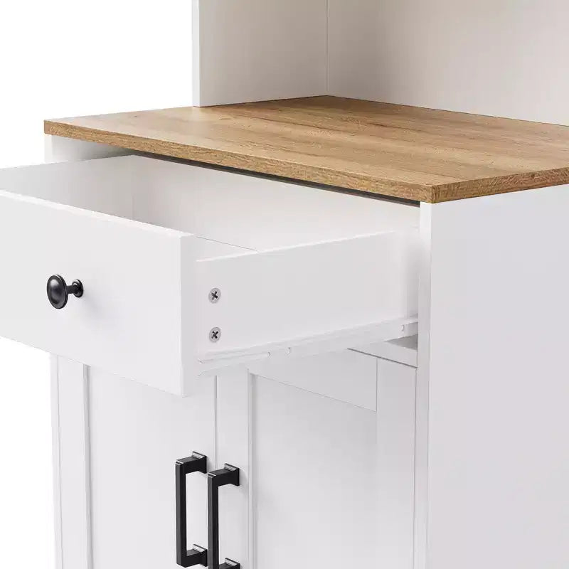 Set da parete da intrattenimento nero/noce e bianco/noce — Adatto a TV fino a 79", 3 pezzi