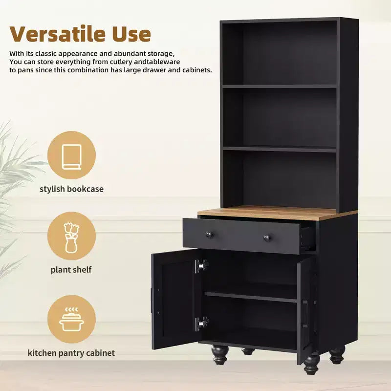 Set da parete da intrattenimento nero/noce e bianco/noce — Adatto a TV fino a 79", 3 pezzi
