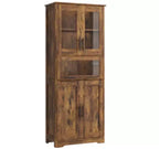 Classic Tall Cabinet, MDF & PB Material, Double Row Design,