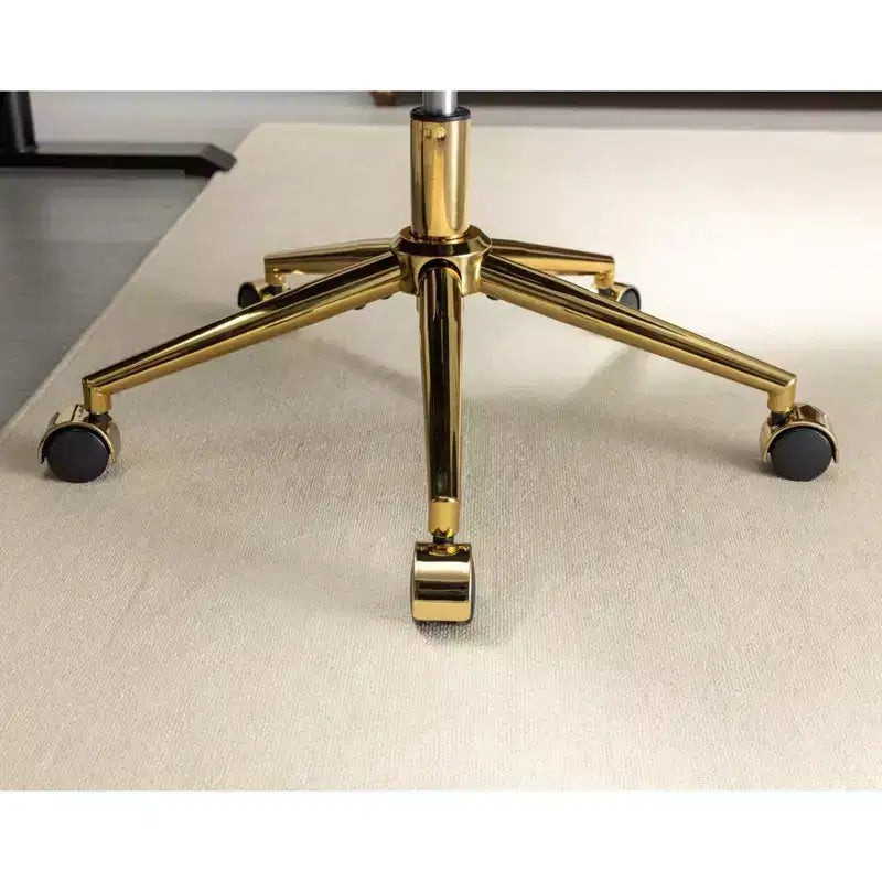 Sedia da Ufficio Girevole Reclinabile in Velluto, Altezza Regolabile, Beige/Nero/Grigio/Arancione/Rosa/Viola, 1 Posto