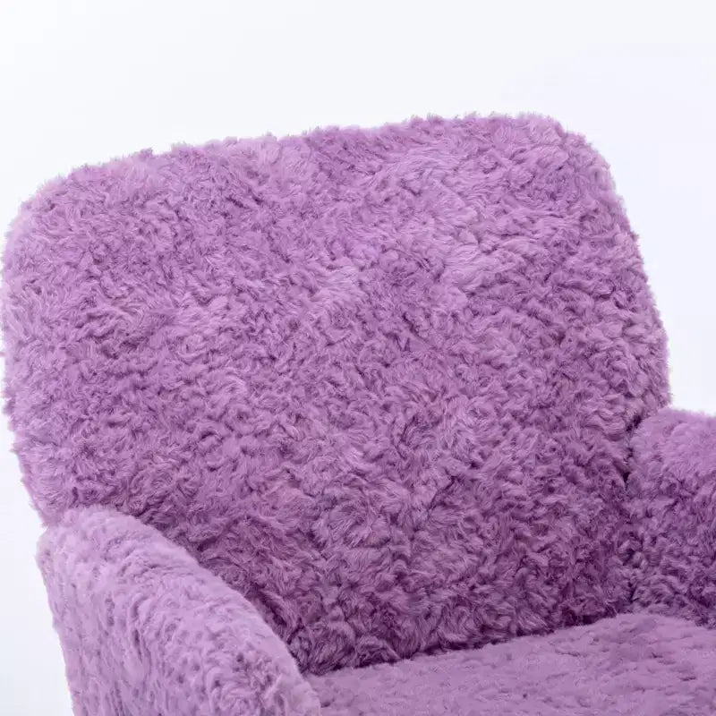 Sedia da Ufficio Girevole Reclinabile in Velluto, Altezza Regolabile, Beige/Nero/Grigio/Arancione/Rosa/Viola, 1 Posto