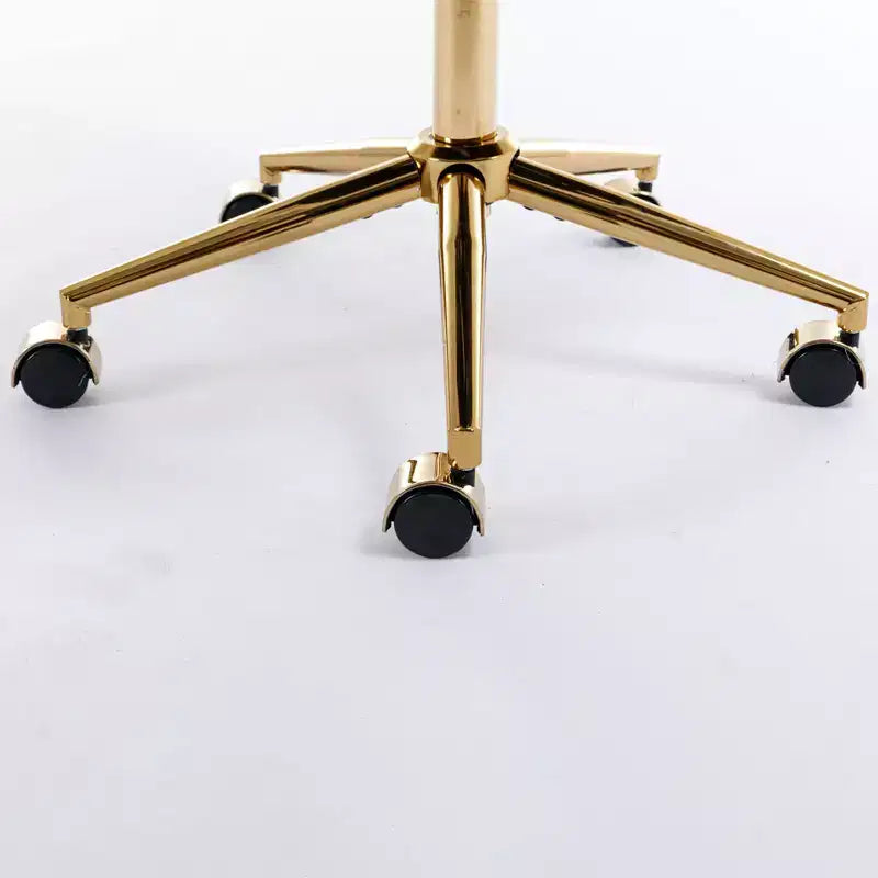 Sedia da Ufficio Girevole Reclinabile in Velluto, Altezza Regolabile, Beige/Nero/Grigio/Arancione/Rosa/Viola, 1 Posto