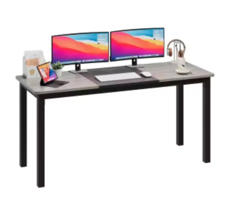MDF & Iron 1.6M Office Desk, 60CM Width,