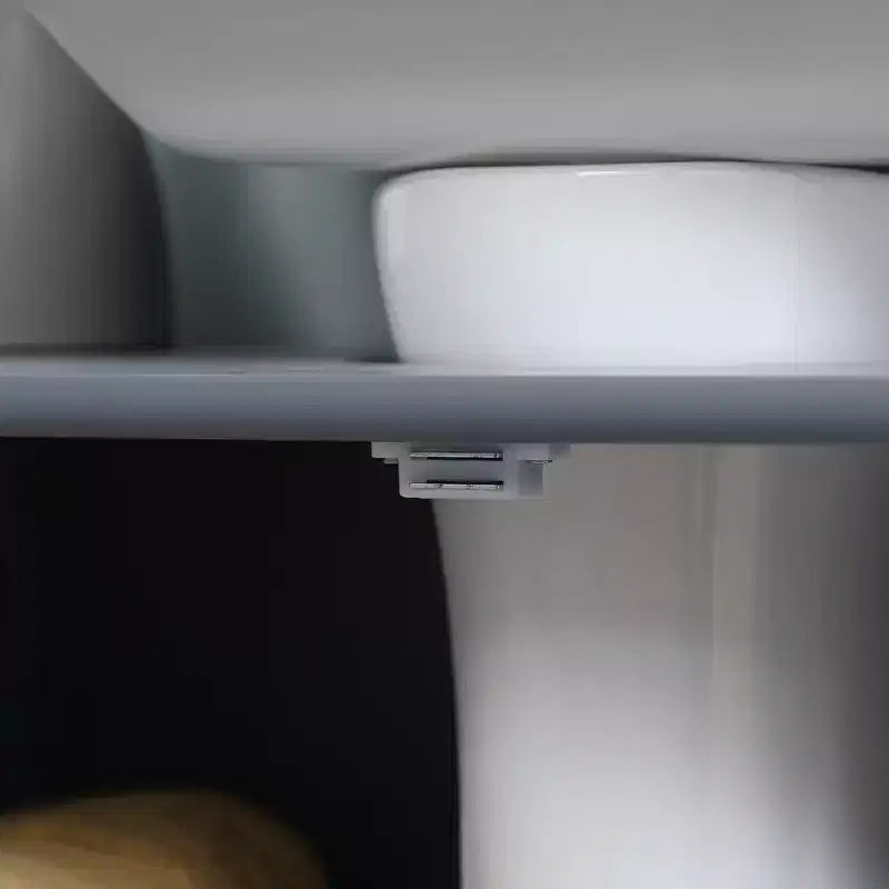 Mobiletto da Bagno Sotto Lavello, 2 Ante e Ripiano Regolabile, 7 Colori, 1 Unità