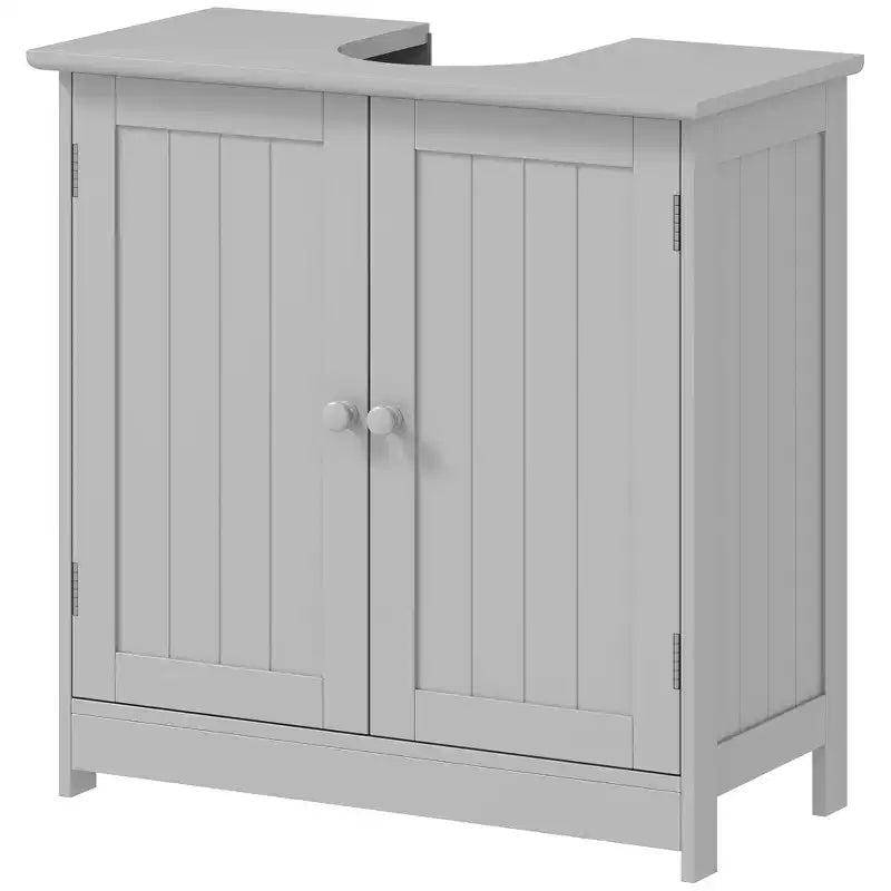 Mobiletto da Bagno Sotto Lavello, 2 Ante e Ripiano Regolabile, 7 Colori, 1 Unità