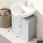 Mobiletto da Bagno Sotto Lavello, 2 Ante e Ripiano Regolabile, 7 Colori, 1 Unità