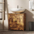 Mobiletto da Bagno Sotto Lavello, 2 Ante e Ripiano Regolabile, 7 Colori, 1 Unità