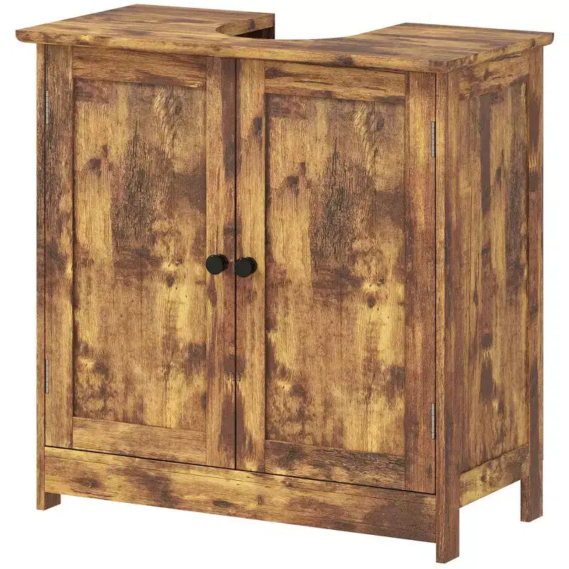 Mobiletto da Bagno Sotto Lavello, 2 Ante e Ripiano Regolabile, 7 Colori, 1 Unità