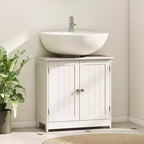 Mobiletto da Bagno Sotto Lavello, 2 Ante e Ripiano Regolabile, 7 Colori, 1 Unità