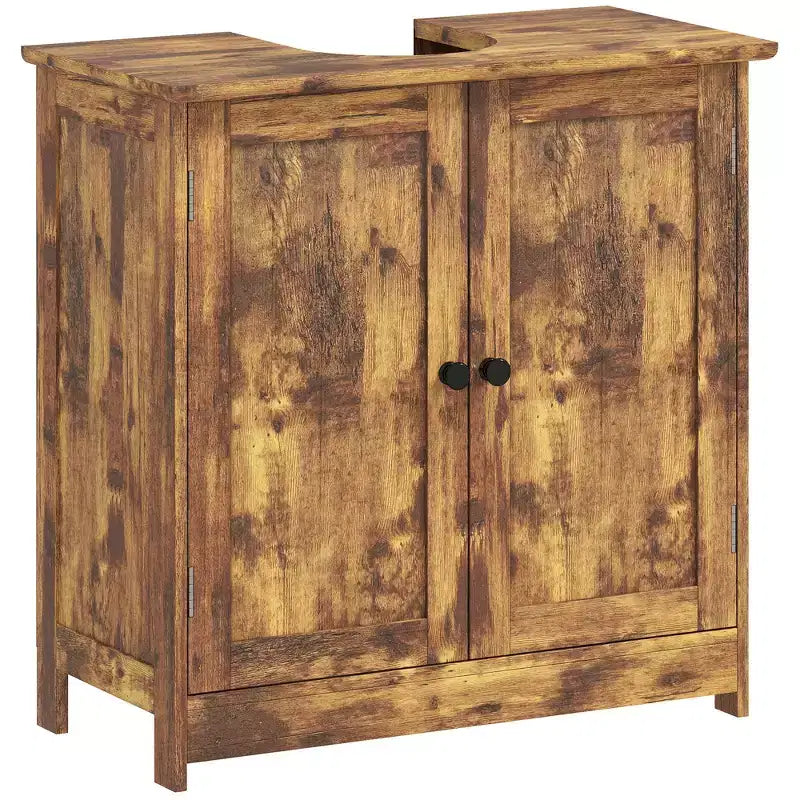Mobiletto da Bagno Sotto Lavello, 2 Ante e Ripiano Regolabile, 7 Colori, 1 Unità