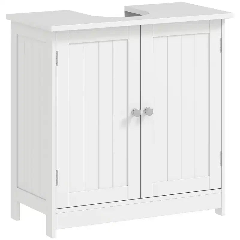 Mobiletto da Bagno Sotto Lavello, 2 Ante e Ripiano Regolabile, 7 Colori, 1 Unità