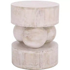 Xavier Round Accent Table - ACC3262 - White Washed - Safavieh