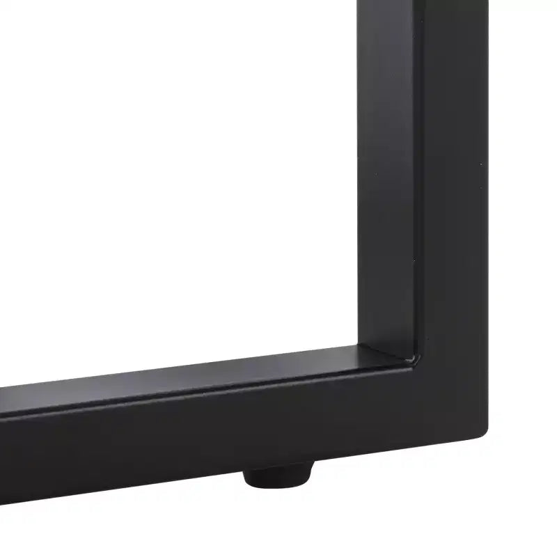 Tavolino quadrato con accenti neri e beige, 1 pezzo