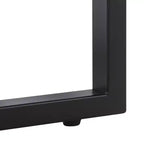 Tavolino quadrato con accenti neri e beige, 1 pezzo