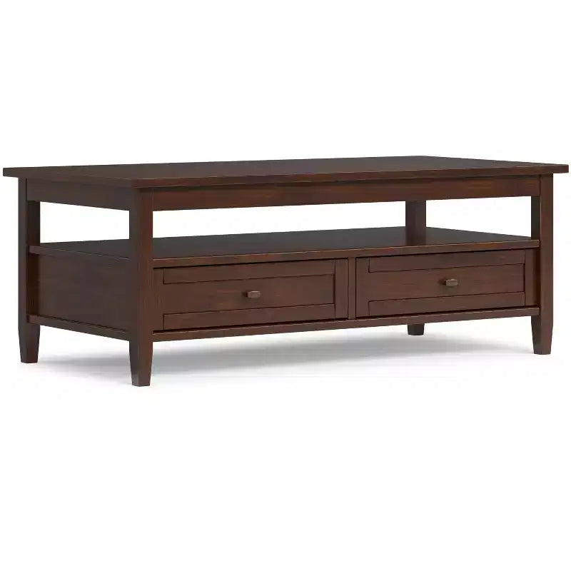 Norfolk Solid Wood 48 inch Wide Transitional Coffee Table