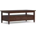 Norfolk Solid Wood 48 inch Wide Transitional Coffee Table