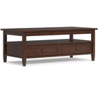 Norfolk Solid Wood 48 inch Wide Transitional Coffee Table