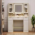 Vanity Desk with Mirror, Makeup Dressing Table, Modern Vanities with Storage Space for Bedroom, Livingroom