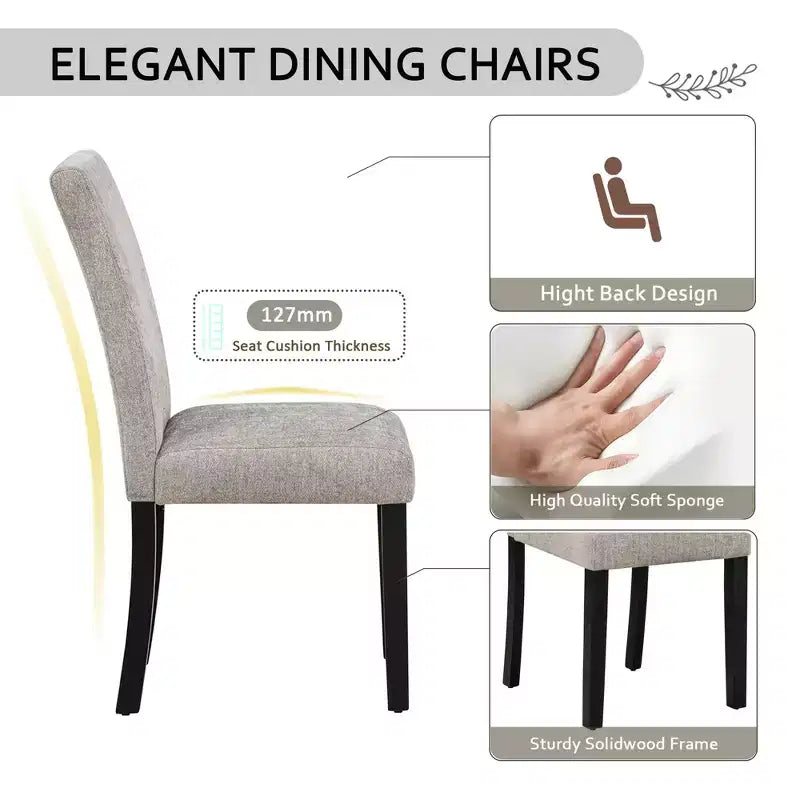 Set da pranzo quadrato grigio 5 pezzi per 4 persone