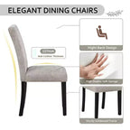 Set da pranzo quadrato grigio 5 pezzi per 4 persone