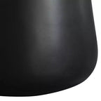 Tavolino rotondo contenitore bianco/nero con piano in legno rimovibile, 1 pezzo