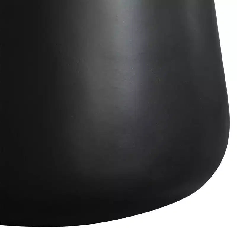 Tavolino rotondo contenitore bianco/nero con piano in legno rimovibile, 1 pezzo