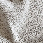 Sedie da pranzo con braccioli in ciniglia beige/nera, set da 2 – Sedute imbottite extra larghe con gambe in metallo