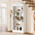 Lantine 5-Tier Bookcase with Storage, 73-Inch White Bookshelf, Modern Open Storage Shelf for Living Room, Bedroom, Home Office