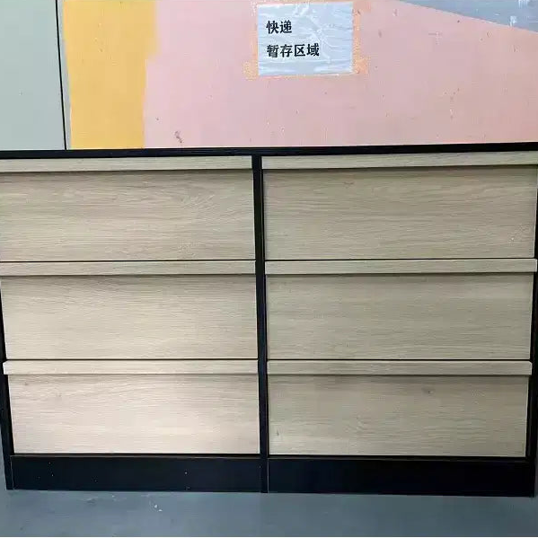 Comò bianco a 6 cassetti, 119 cm di larghezza — Per 1 persona