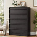 45 Arched 5-Drawer Wooden Dresser with Curved Design - Modern Storage for Bedroom Living Room
