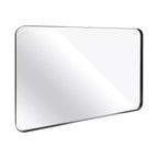 Specchio da parete rettangolare nero, cornice in metallo, montaggio a parete – Singolo, 30x36"