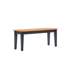 Panca da pranzo in legno, nero/rovere / marrone / rovere, 2 posti
