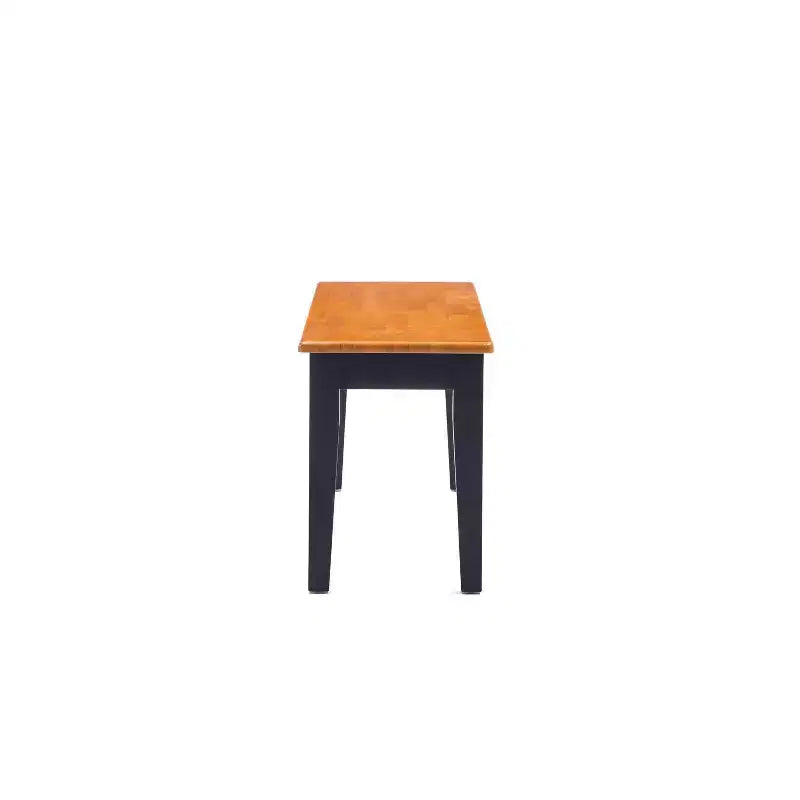 Panca da pranzo in legno, nero/rovere / marrone / rovere, 2 posti