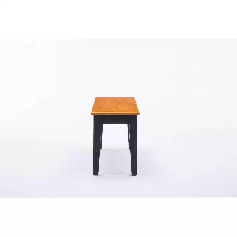 Panca da pranzo in legno, nero/rovere / marrone / rovere, 2 posti