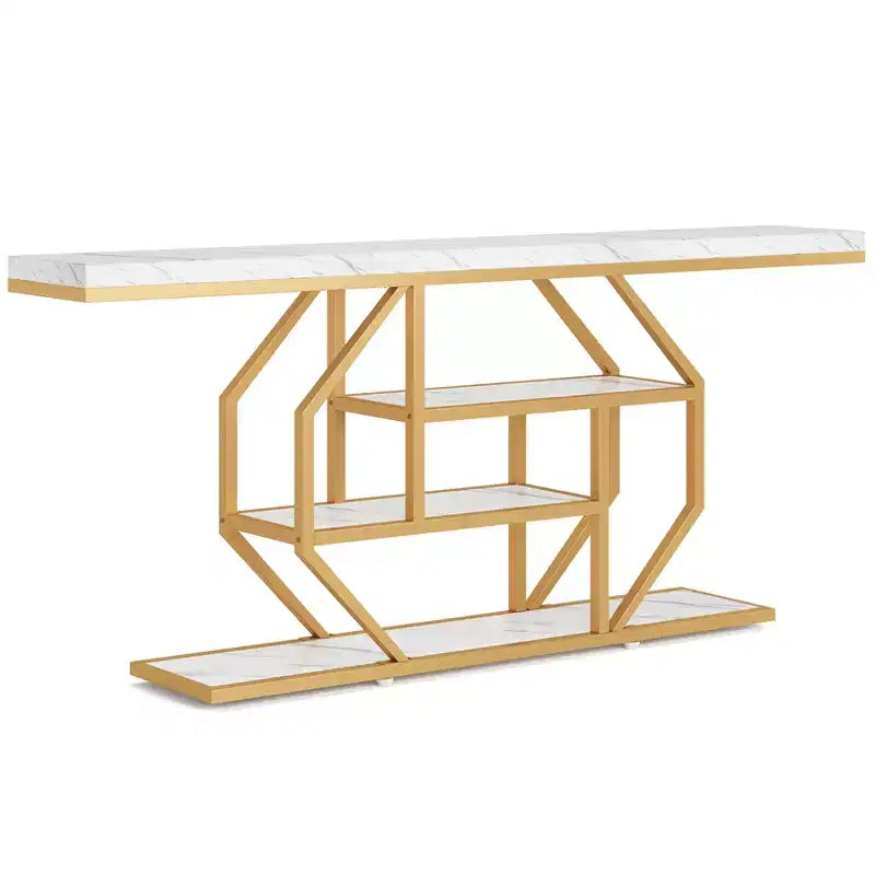 Tribesigns 70.86 4 Tier Extra Long Console Table